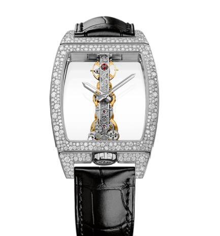 Review Replica Corum Golden Bridge Classic White Gold Snow-Set Watch B113/03854 - 113.358.69/0F01 0000 - Click Image to Close